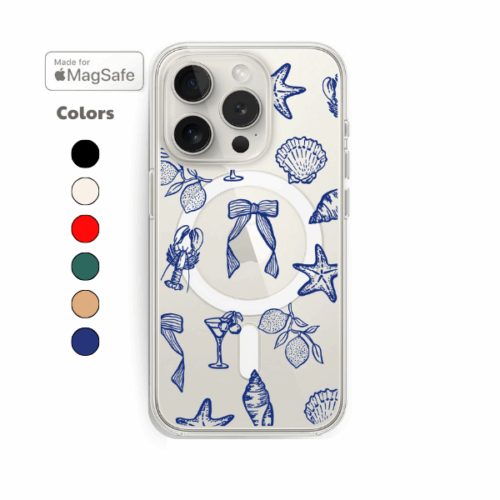 Italian Summer Clear MagSafe iPhone Case