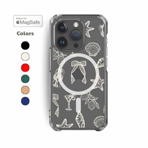 Italian Summer Clear MagSafe iPhone Case
