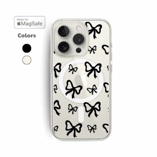 Bows Clear MagSafe iPhone Case