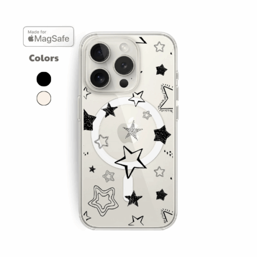 Stars Clear MagSafe iPhone Case