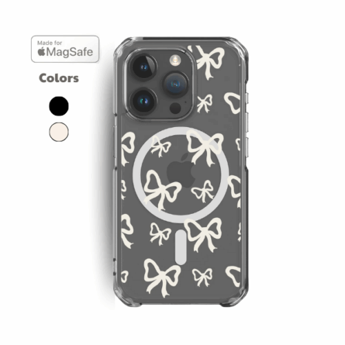 Bows Clear MagSafe iPhone Case