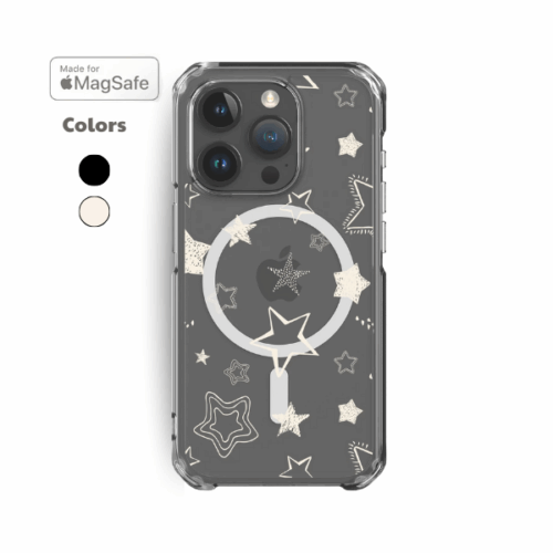 Stars Clear MagSafe iPhone Case