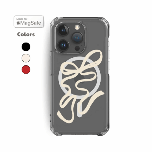 Big Bow Clear MagSafe iPhone Case