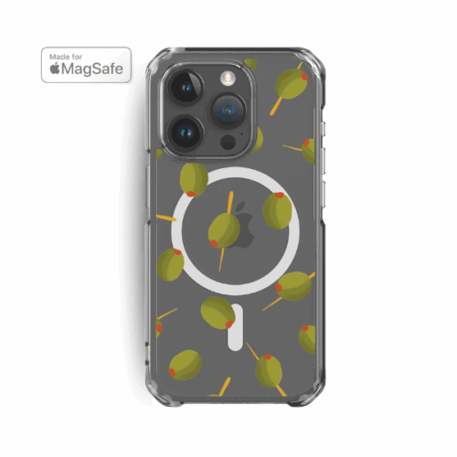 Olives Clear MagSafe iPhone Case