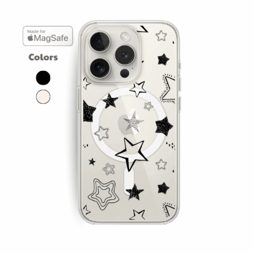 Stars Clear MagSafe iPhone Case