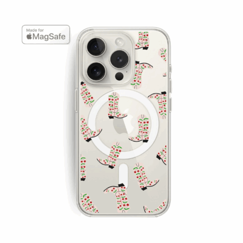 Cherry Cowgirl Clear MagSafe iPhone Case
