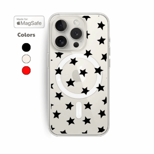 Mini Stars Clear MagSafe iPhone Case