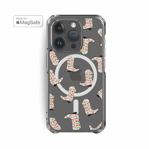 Cherry Cowgirl Clear MagSafe iPhone Case