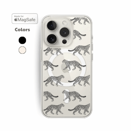 Cheetah Clear MagSafe iPhone Case