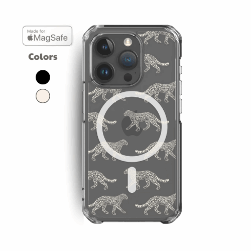Cheetah Clear MagSafe iPhone Case