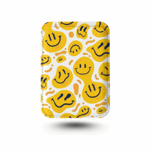 Happy Smiley Vibes Vegan Wallet