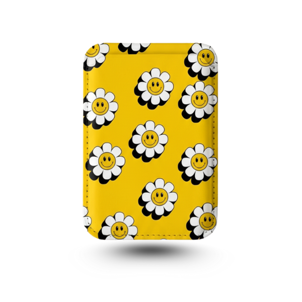 Yellow Smiley Daisy Vegan Wallet Yellow Smiley Daisy Vegan Wallet