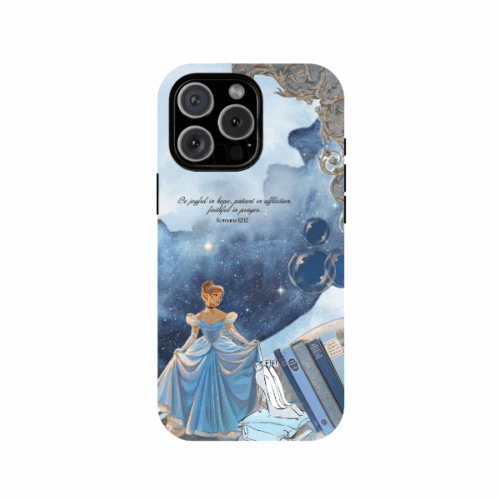 Cinderella Phone Case – Romans 12:12 Bible Verse Princess Phone Cover