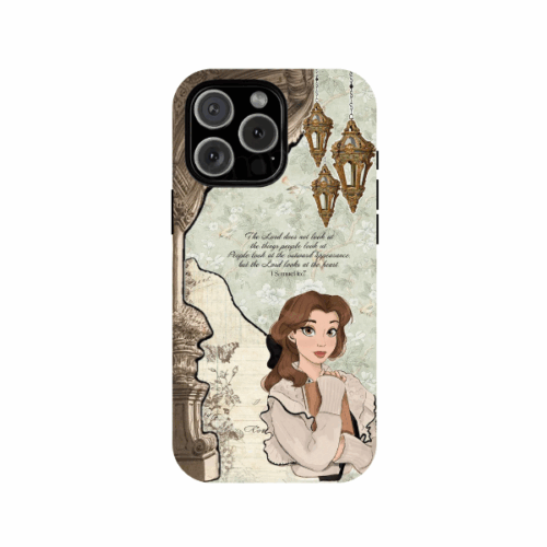 Belle Phone Case – 1 Samuel 16:7 Bible Verse Princess Phone Cover