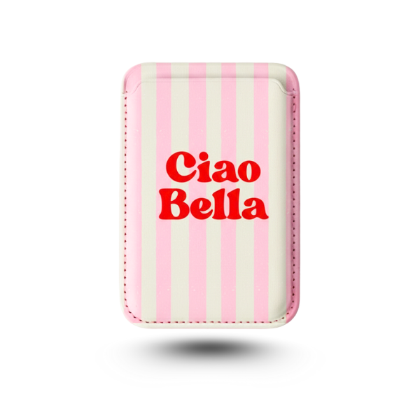 Ciao Bella Vegan Wallet – Italian Pink Striped Wallet Ciao Bella Vegan Wallet – Italian Pink Striped Wallet