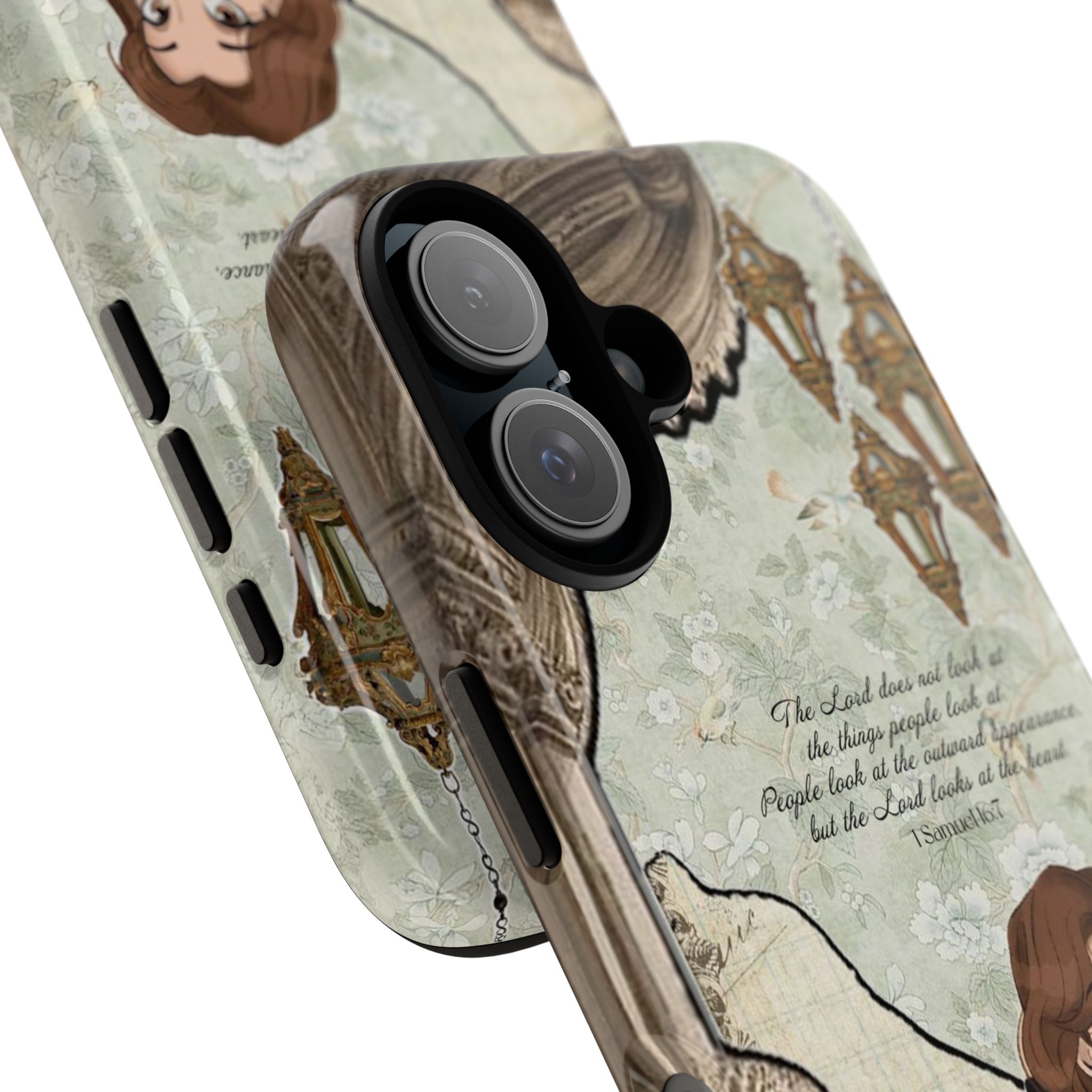 Belle Phone Case – 1 Samuel 16:7 Bible Verse Princess Phone Cover Belle Phone Case – 1 Samuel 16:7 Bible Verse Princess Phone Cover