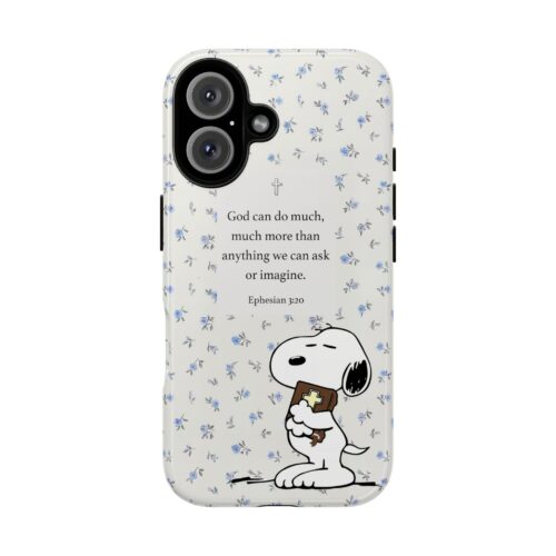 Snoopy Phone Case – Inspirational Scripture Protective Covers for Phone (Ver 2) Snoopy Phone Case – Inspirational Scripture Protective Covers for Phone (Ver 2)