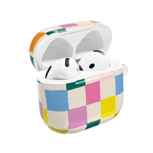 Colorful Block Check AirPod Case Colorful Block Check AirPod Case