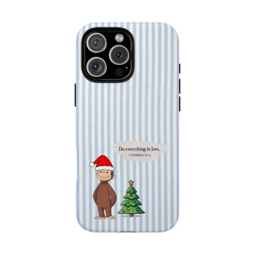 Curious George Phone Case – Inspirational Scripture Protective Covers for Phone