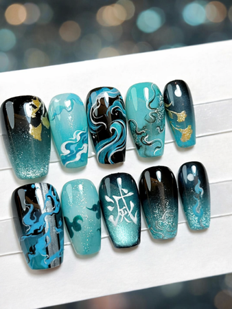 Muichiro Tokito Demon Slayer Press On Nails
