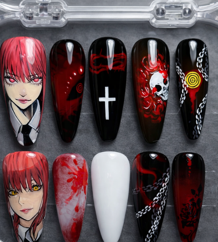 Makima Chainsaw Man Press On Nails