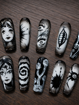 Ryomen Sukuna Jujutsu Kaisen Press On Nails (Copy)