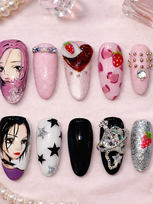 Nana Osaki và Nana Komatsu Press On Nails