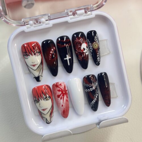 Makima Chainsaw Man Press On Nails Makima Chainsaw Man Press On Nails
