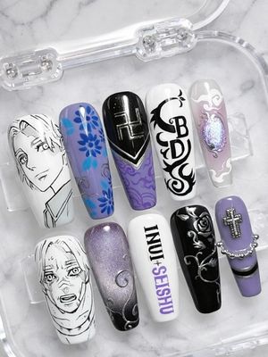 Inui Seishu Press on Nails