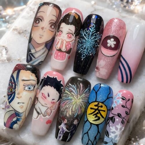 Hakuji And Koyuki Press On Nails