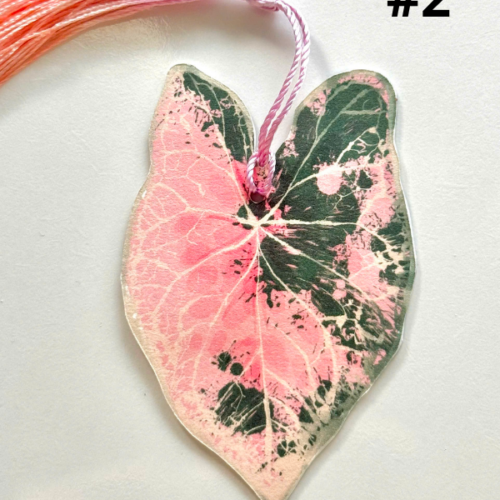 Caladium Botanical Leaf Bookmark