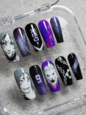 Reo Mikage Blue Lock Press On Nails Reo Mikage Blue Lock Press On Nails