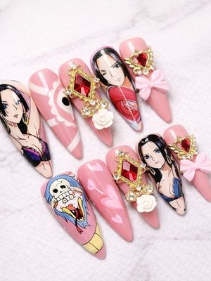 One Piece Boa Hancock Press On Nails (Ver 2)