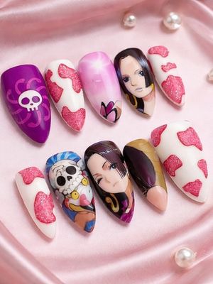 One Piece Boa Hancock Press On Nails (Ver 4)