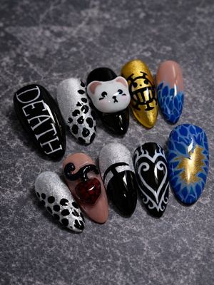 One Piece Trafalgar D. Water Law Press On Nails (Ver 5)
