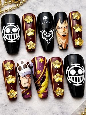 One Piece Trafalgar D. Water Law Press On Nails (Ver 7)