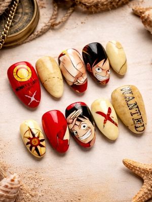 One Piece Monkey D. Luffy Press On Nails