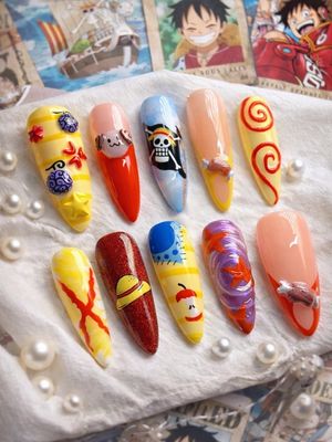 One Piece Monkey D. Luffy Press On Nails (Ver 2)