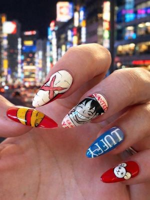 One Piece Monkey D. Luffy Press On Nails (Ver 4)