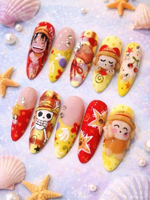 One Piece Monkey D. Luffy Press On Nails (Ver 5)