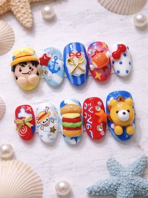 One Piece Monkey D. Luffy Press On Nails (Ver 7)