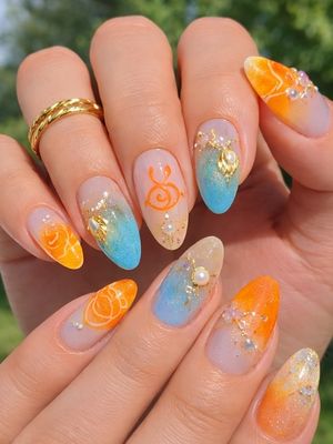 One Piece Nami Press On Nails (Ver 2)