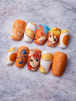 One Piece Nami Press On Nails (Ver 6)