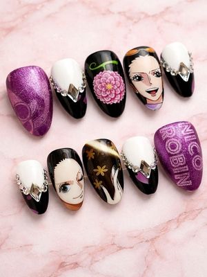 One Piece Nico Robin Press On Nails
