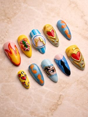 One Piece Vinsmoke Sanji Press On Nails (Ver 2)