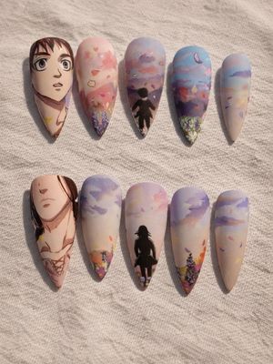Attack Of Titan Eren Yeager Press On Nails