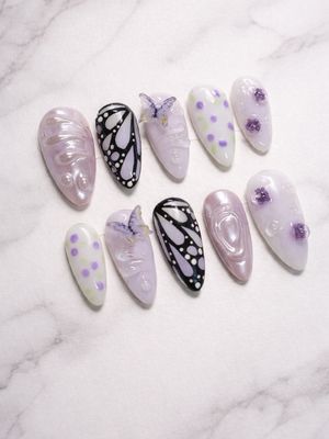 Demon Slayer Shinobu Kochou Press On Nails