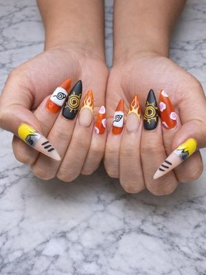 Uzumaki Naruto Press On Nails (Ver 2)
