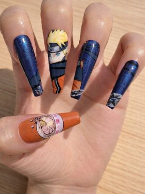 Uzumaki Naruto Press On Nails (Ver 5)