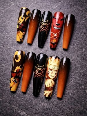 Uzumaki Naruto Press On Nails (Ver 6)